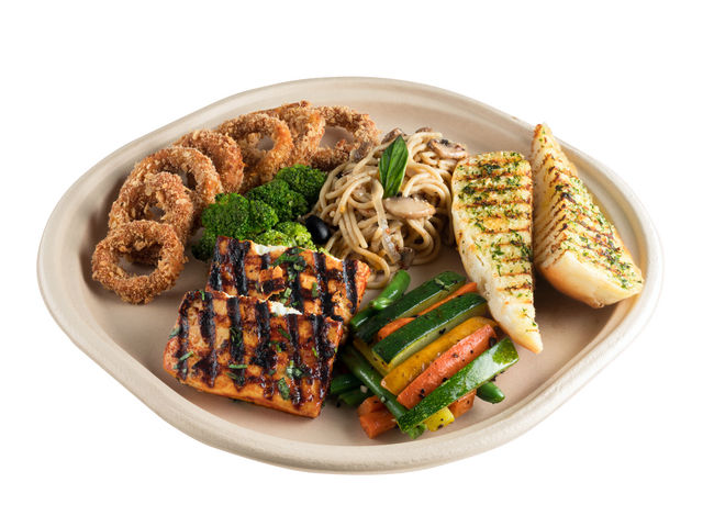 Chuk Baggase Meal Plate -12 Inch