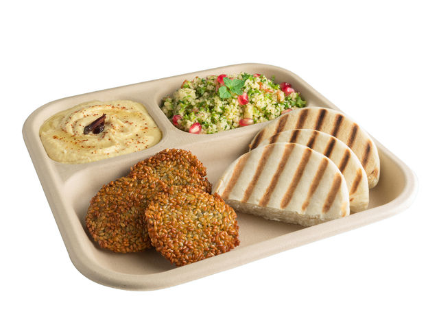 Chuk Eco-friendly Disposable Tray 3 Compartments