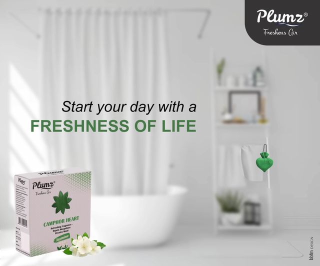 Plumz ZepPure Jasmine Camphor Heart Room Freshener