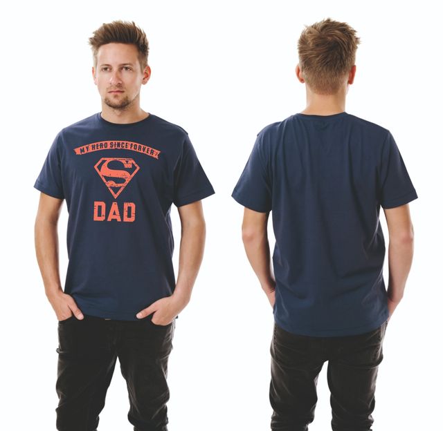 Gcyx Men's Super Dad Printed T-shirt | Navy - M