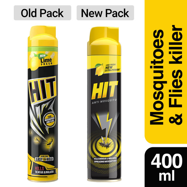HIT Flying Insect Killer - Mosquito & Fly Killer Spray - Lime Fragrance 400 ml Combo