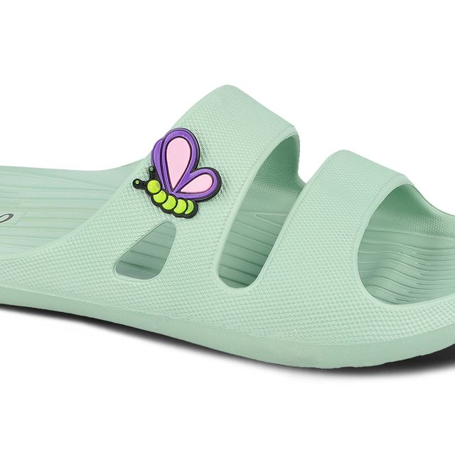 Walkaroo Women's Flip-Flops | WC4920 Green | UK 8