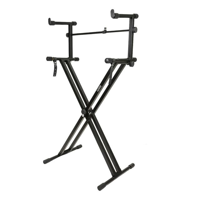 Kadence Heavy-Duty | Double-X | Adjustable Piano Keyboard Stand With Locking Straps | Kstd-Dx2