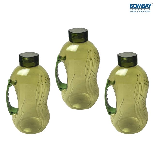 Plastic Cool It Jugs, 1200 ml each | Pack of 3 | Green