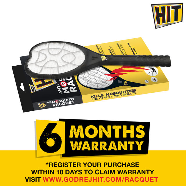 HIT Mosquito Racquet - Rechargeable With LED Light