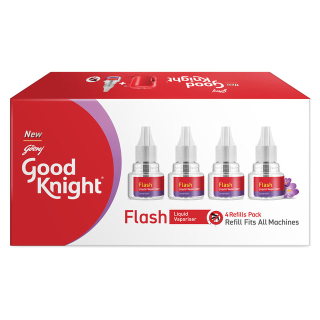 Goodknight Flash Liquid Vapourizer Lavender Mosquito Repellent Refill 180 ml Combo