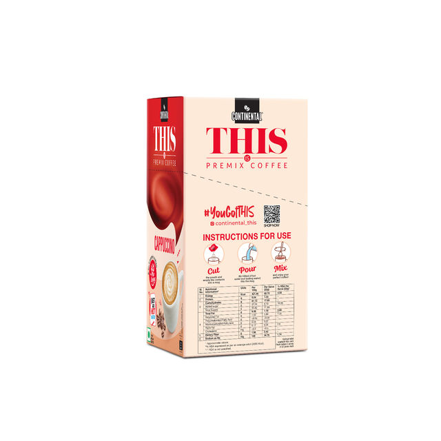 Continental THIS Premix Coffee Powder - Cappuccino | Sachet