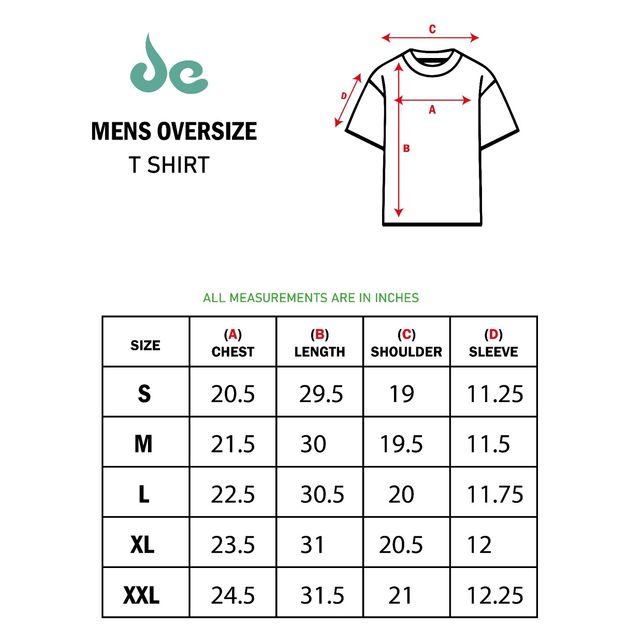 De Tees Men's Oversize T-shirt | M-OST-MAROON-MAKE-SOME-NOISE | Maroon - XXL