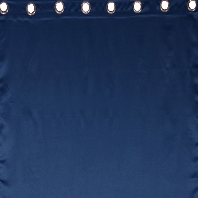 Lushomes Blackout Door Curtain - Blue | 9 ft | 8 Metal Eyelets | 54 x 108 inch