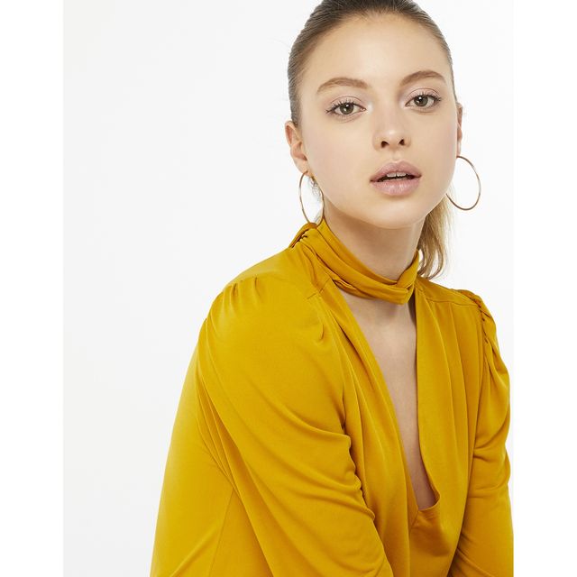Accessorize London Women's Gold Mid Size Simple Hoop Earring - Gold