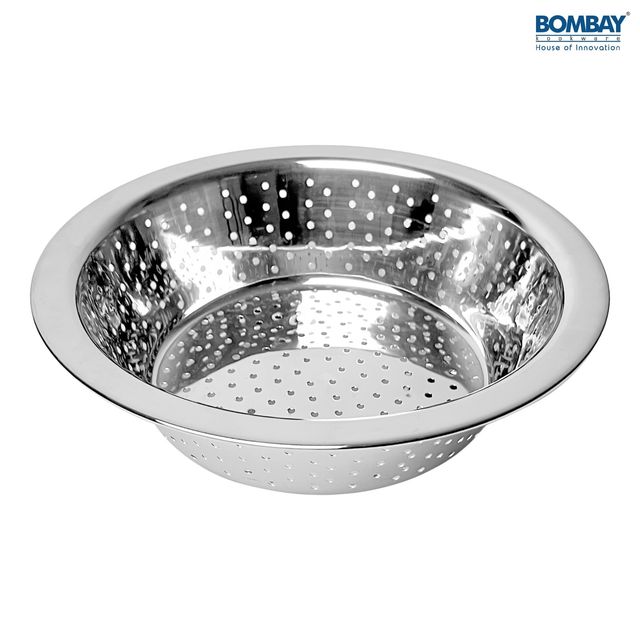 Bombay Kookware Stainless Steel Multipurpose Strainer With Handle Size 3