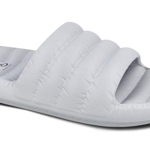 Walkaroo Men's Flip Flop Sliders | WC8770 Light Grey | UK 8