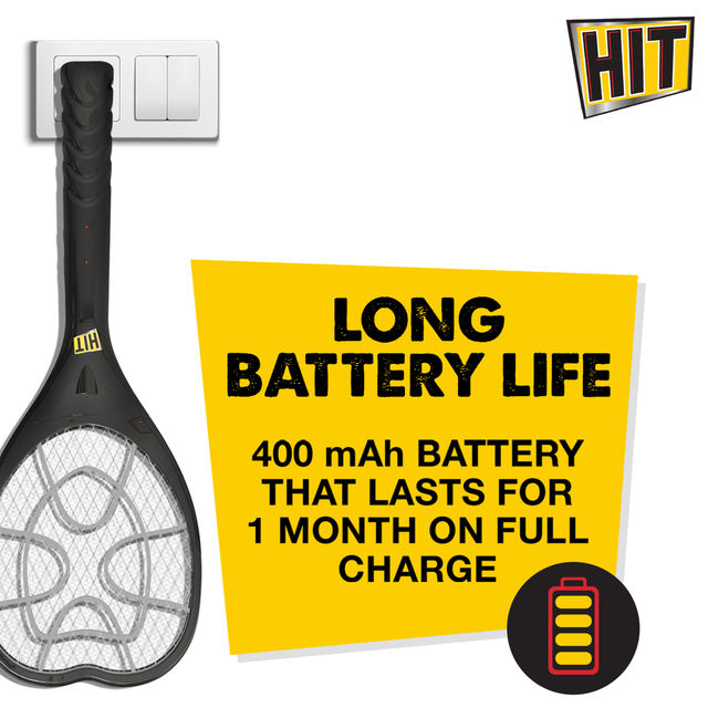 HIT Mosquito Racquet - Rechargeable With LED Light