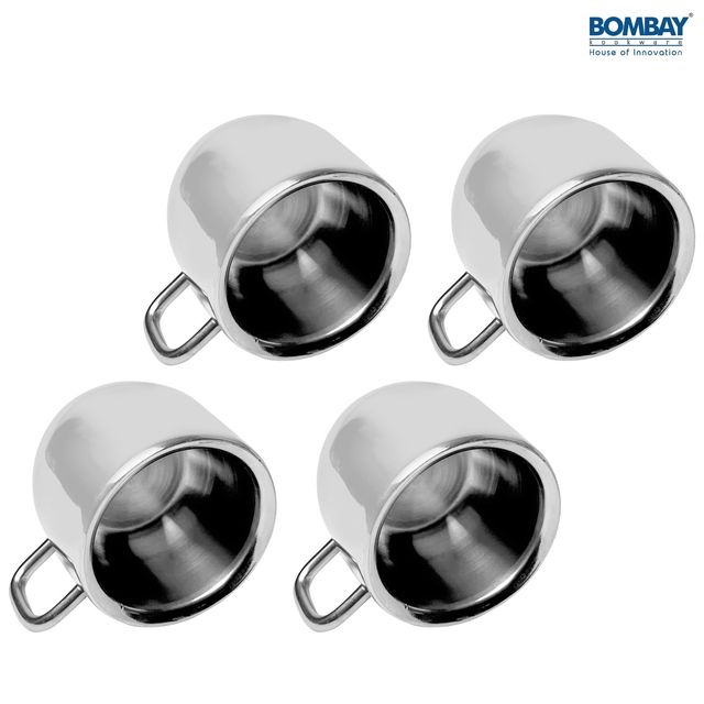 Bombay Kookware Stainless Steel Apple Cup Pack Of 4