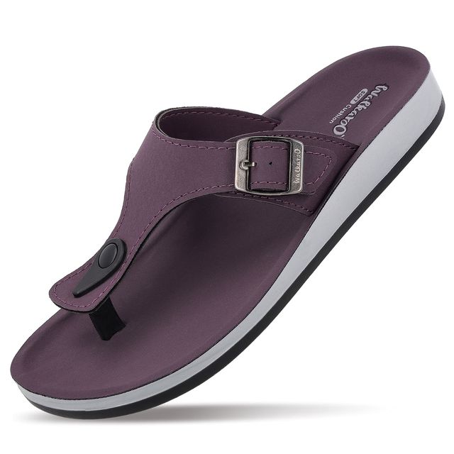 Walkaroo Women's Daily Wear Sandals - WE2349 Purple UK9