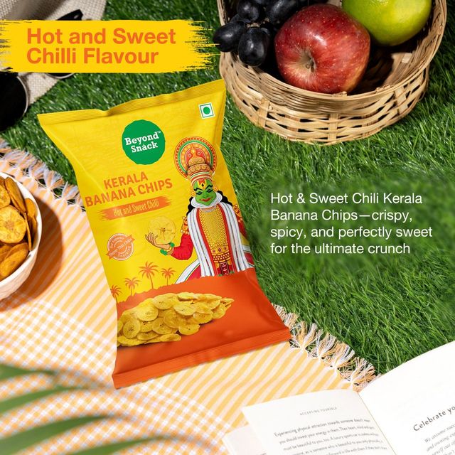 Beyond Snáck Kerala Banana Chips - Hot and Sweet Chilli 75 gms Combo