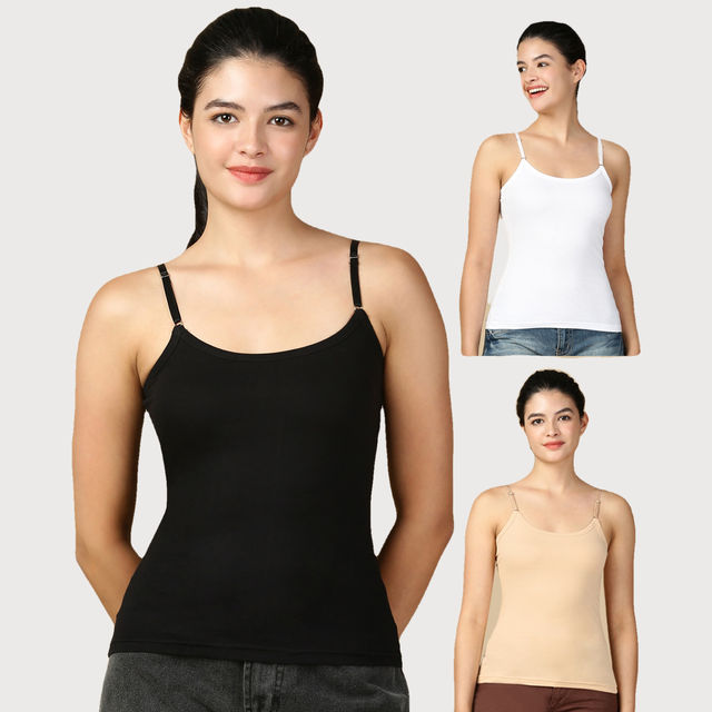 トップス HAKUJI Cotton Linen weather camisole Lux Cozi Women s Premium Ultra Soft Cotton Camisole Black - Buy at