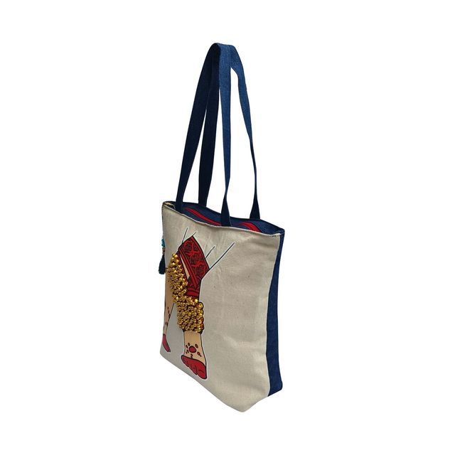 Dance Bag Off White With Ghungroo - Buy at ₹880 Online | Instant Dance Bag Off White With Ghungroo - Buy at ₹880 Online | Instant