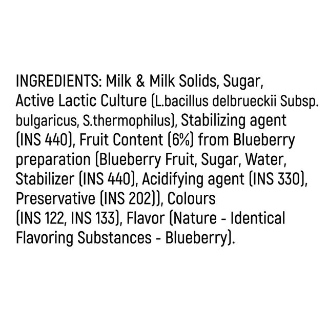 Milky Mist Fruit Yogurt Blueberry 100 ml Combo