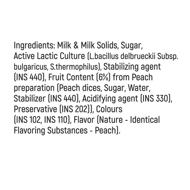 Milky Mist Fruit Yogurt Peach 100 ml Combo