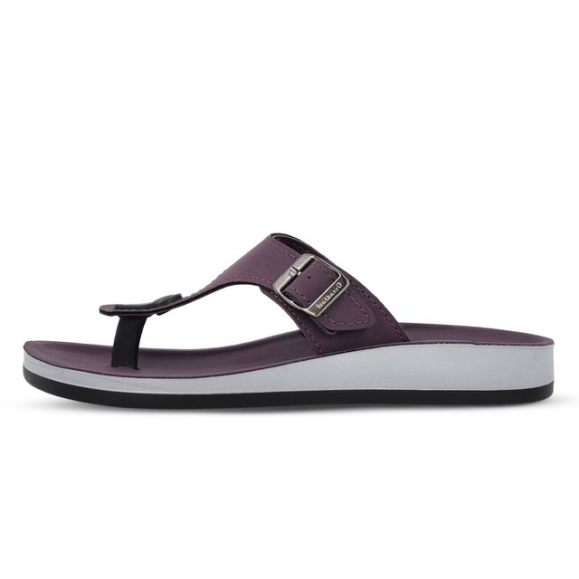 Walkaroo Women's Daily Wear Sandals - WE2349 Purple UK9