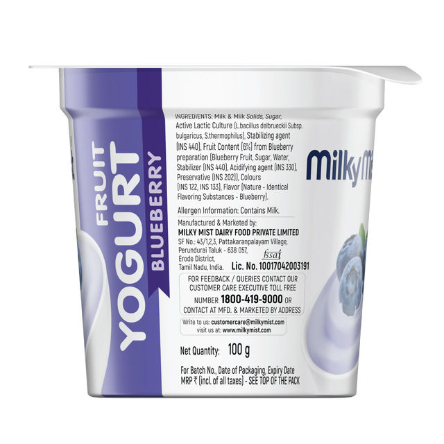 Milky Mist Fruit Yogurt Blueberry 100 ml Combo