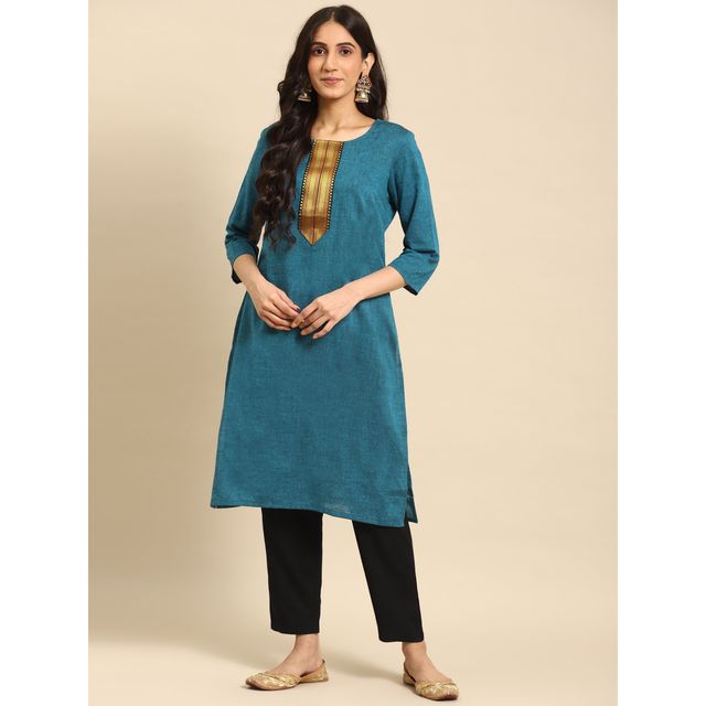Rangita Women Ankle Length Straight Pant - Solid | Rayon | Black | XL