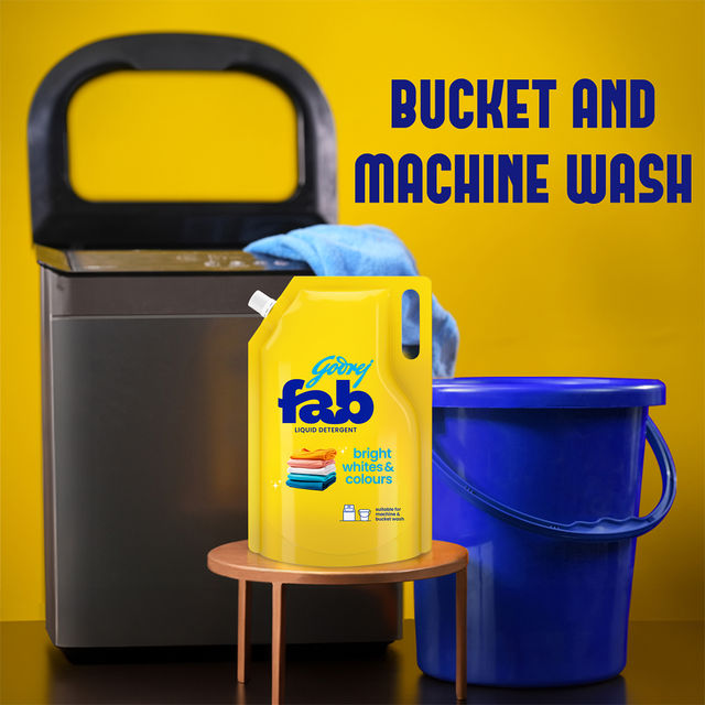 Godrej Fab Liquid Detergent Refill Pouch For Machine & Hand Wash 950 ml Combo