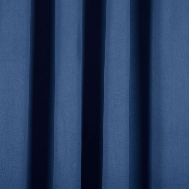 Lushomes Blackout Door Curtain - Blue | 9 ft | 8 Metal Eyelets | 54 x 108 inch