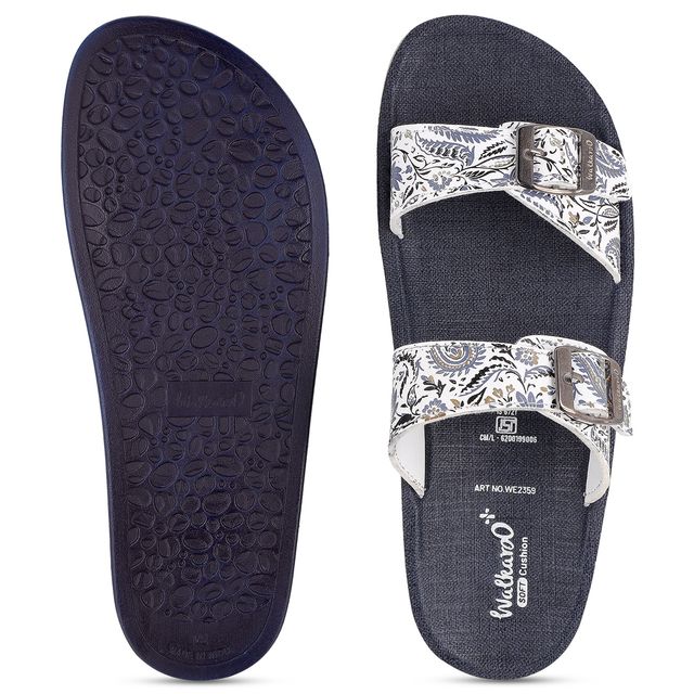 Walkaroo Women's Daily Wear Sandals - WE2359 Moon Blue UK8