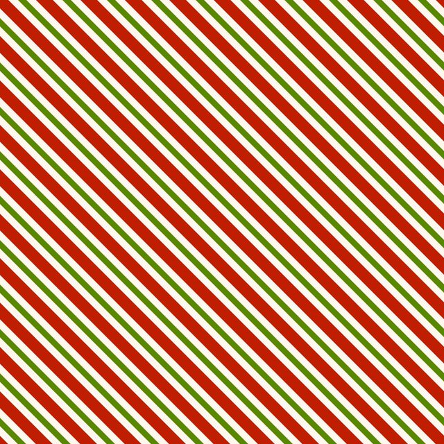 Quace Green Red Stripes Gift Wrapping Paper | Pack of 2