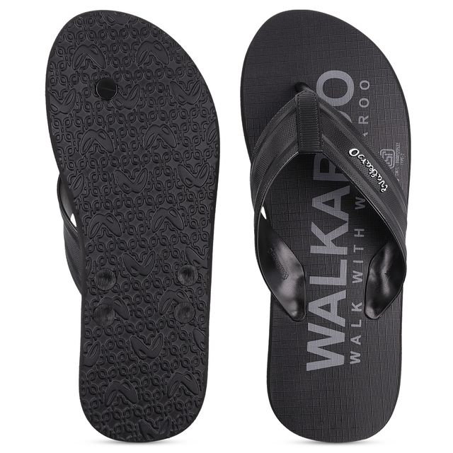 Walkaroo Men's Dailywear Hawai | HG193 Black | UK 6