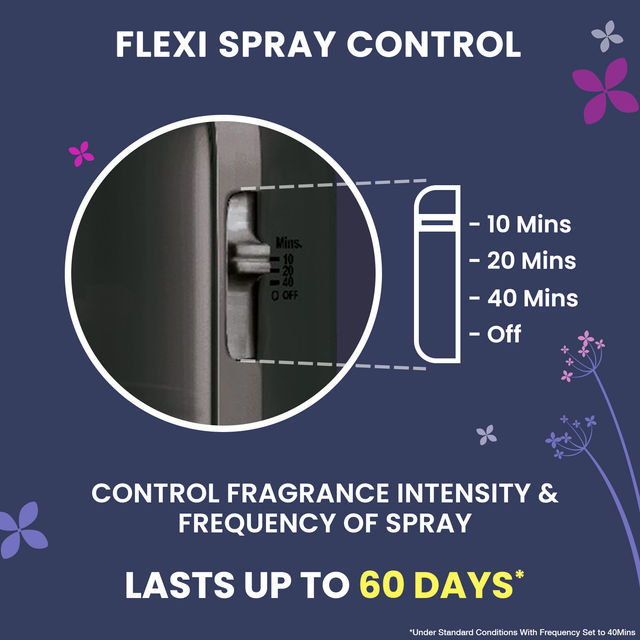 Godrej aer Matic Kit (Machine + 1 Refill) â€“ Automatic Room Fresheners â€“ Violet Valley Bloom 225 ml Combo