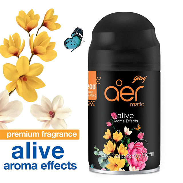 Godrej Aer Smart Matic Alive Automatic Bluetooth Enabled Room Fresheners | Machine + Refill