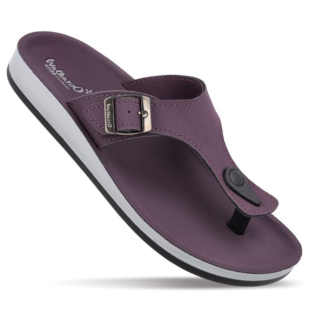 Walkaroo Women's Daily Wear Sandals - WE2349 Purple UK9