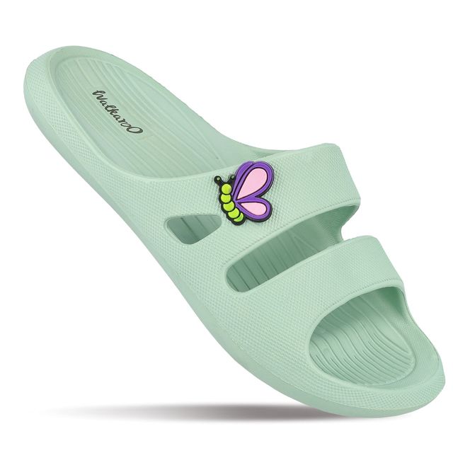 Walkaroo Women's Flip-Flops | WC4920 Green | UK 8
