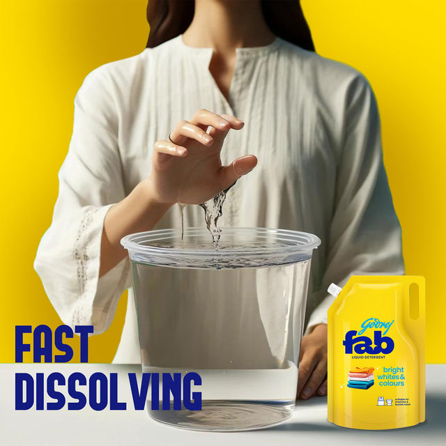Godrej Fab Liquid Detergent Refill Pouch For Machine & Hand Wash 950 ml Combo