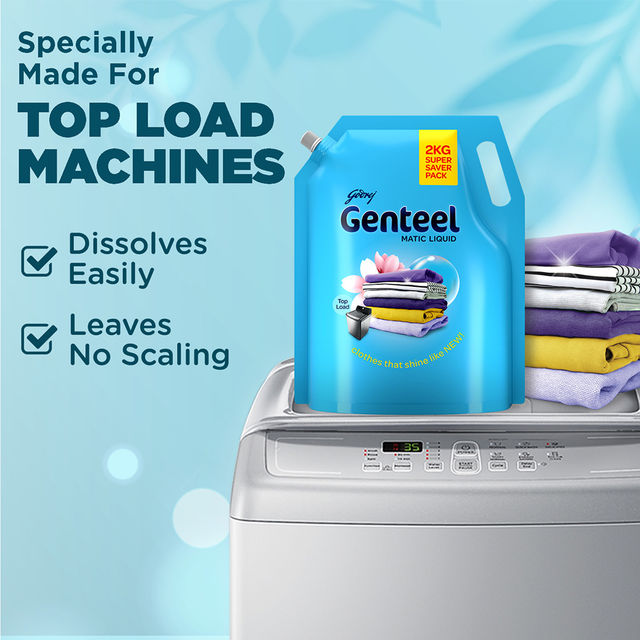 Godrej Genteel Matic Top Load Detergent Liquid Pouch