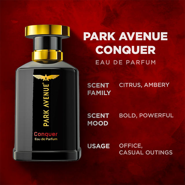 Park Avenue Conquer, Eau De Parfum Men, Long Lasting Perfume for Men