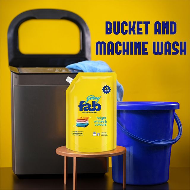 Godrej Fab Machine & Hand Wash Detergent Liquid Refill Pouch