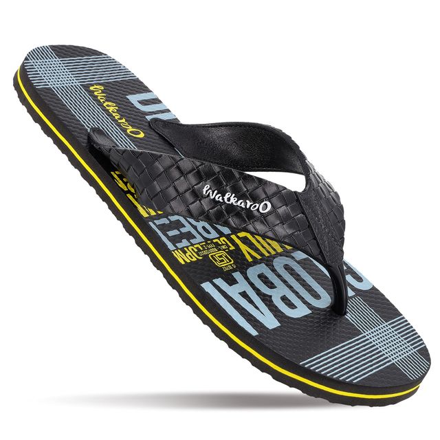 Walkaroo Men's Dailywear Hawai | HG166 Black | UK 7
