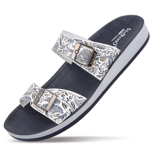 Walkaroo Women's Daily Wear Sandals - WE2359 Moon Blue UK8