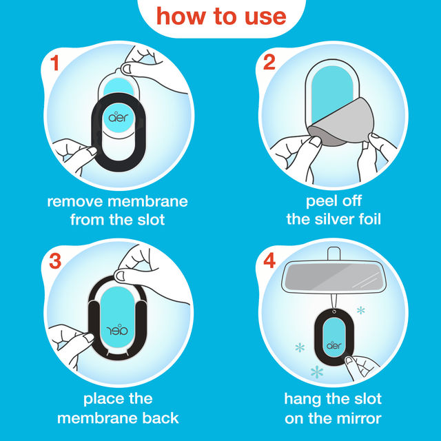 Godrej Aer O - Hanging Car Air Freshener - Cool Aqua