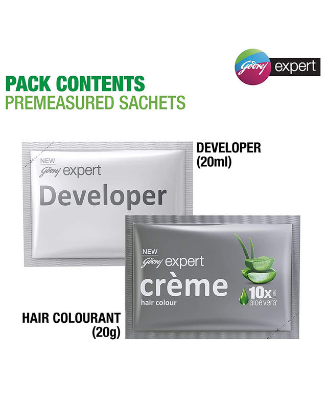 Godrej Expert Creme Hair Colour Dark Brown (Pack of 4)