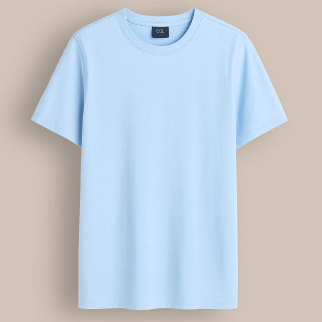 EQL Unisex Select Cotton Lycra T-Shirt | Light Blue - L