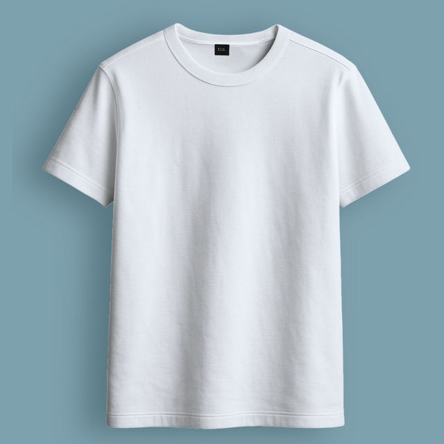 EQL Unisex Select Cotton Lycra T-Shirt | White - M