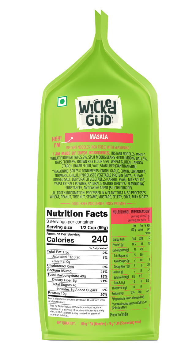 Wickedgud Masala Instant Noodles
