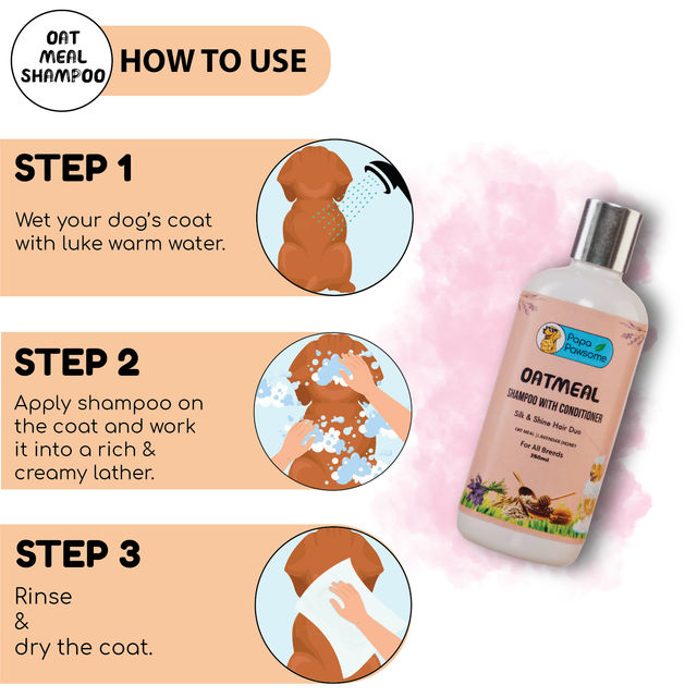 Papa Pawsome Oatmeal Shampoo With Conditioner