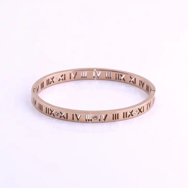 Salty Fashion Roman Era Rose-Gold Cuff for Women