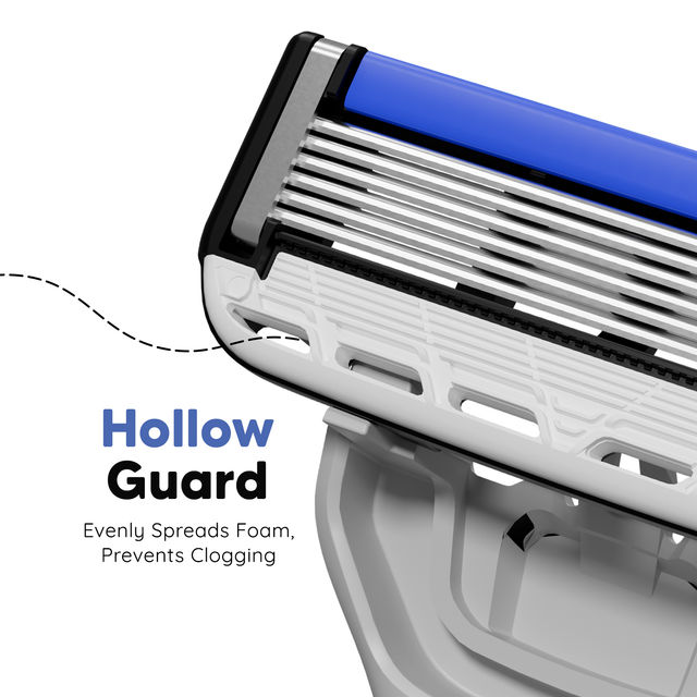 LetsShave Pro 6 Portable Razor | Pack of 1 | World's First 6-Blade Razor for men
